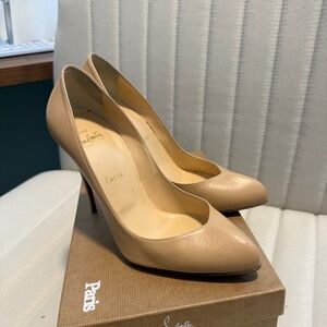 Christian Louboutin Breche Nude Heels